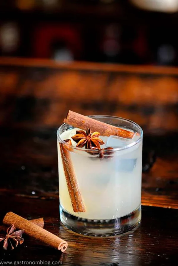 A Fall Cocktail With Cinnamon Stick And Star Spice